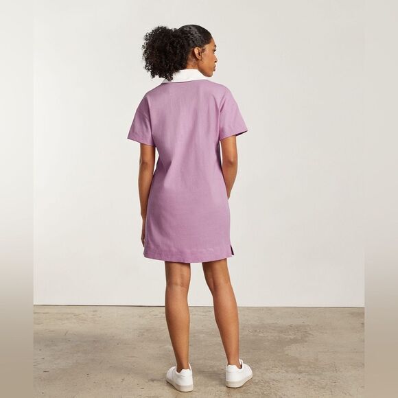 NWT Everlane The Organic Cotton Polo Short Sleeve Mini Shirt Dress Size Medium - Picture 3 of 7